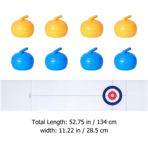 Compact Curling Set for Leisure Time Multiplayer Game for Boys and Adults 1