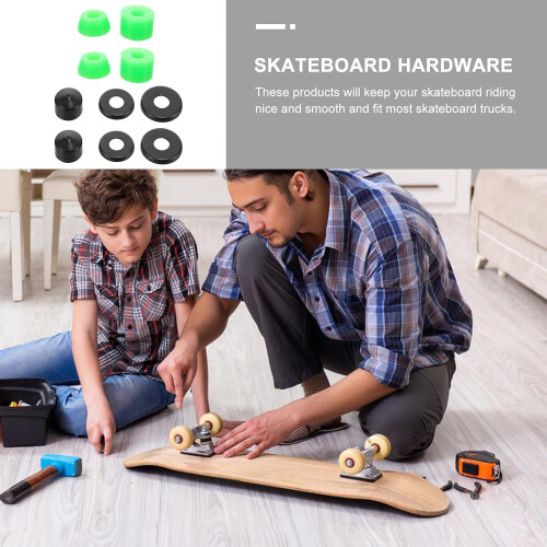 Skateboard-Stoßdämpfer-Set, PU-Stoßdämpfer, Grün 2