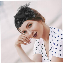 Stylish Sequin Headband for Women Fascinators Hat Headpiece Hair Bonnet Clip for Party Wedding Stage Performance