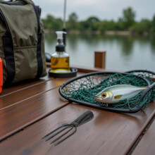 Lança de peixe de aço de primavera com pontas farpados para lagos e oceanos garfo de pesca de água doce e água salgada