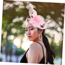 Delicate Plume Mesh Headpiece for Women Stylish Tea Party Hat Bride Fascinator