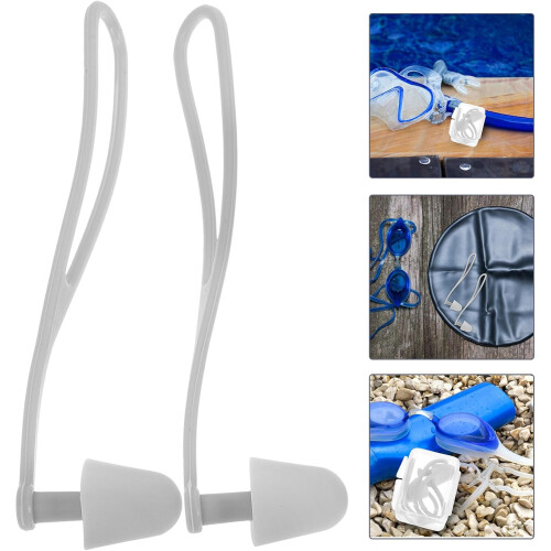 Waterproof Silicone Swimming Adjustable Strap for Adults, Comfortable Professional Ear Protectors 2
