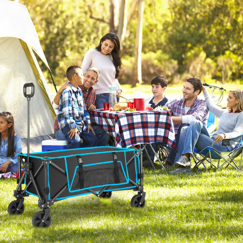 Morpilot Folding Festival Trolley on Wheels - Foldable Camping Cart 150lbs Pull 1