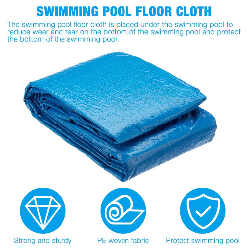 Mineup Rectangle Pool Ground Cloth, 274 * 274CM Foldable Swimming Pool Floor Pro 2