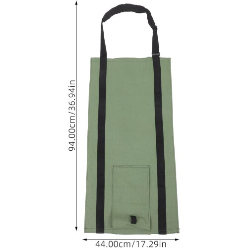 Heavy Duty Canvas Firewood Bag with Large Capacity and Versatile Use 1