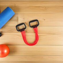 Widerstandsbänder mit Griffen für das Heimtraining – Verstellbares Fitness-Zugseil (20–120 lb)