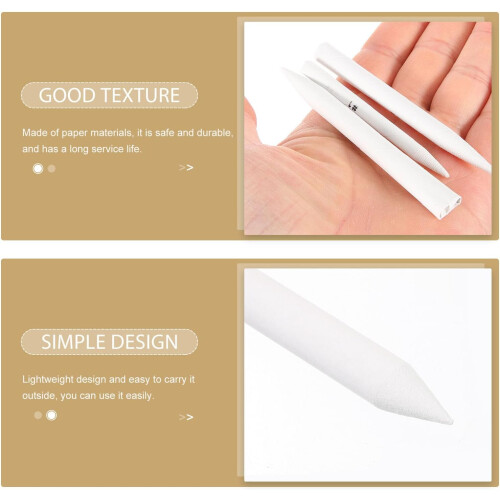 16pcs Paper Blending Stumps for Artists Double-Ended Pointed Smudge Erase Tools 2