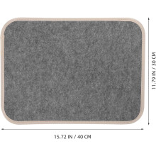 Espessado 5mm Cinzento Felt Tapete para Caligrafia e Pintura, Caligrafia Chinesa Escrita Almofada de Mesa Pad