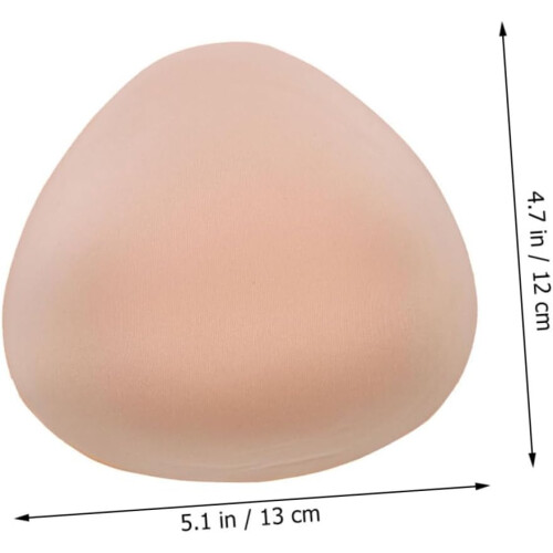 Post-surgery Prosthesis Pads 4-size Solid Cup Breathable Sponge Fake Nipple Protector Bra Inserts