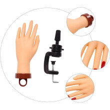 Übungshandmodell für Nageldesign: Flexibel und naturgetreu für Maniküre-Training und -Übung im Heimstudio