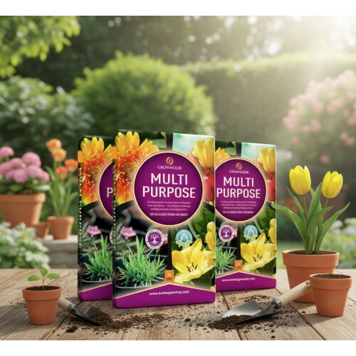 3x 60L Multi Purpose Compost, General Purpose Potting Compost for Indoor and Out 2