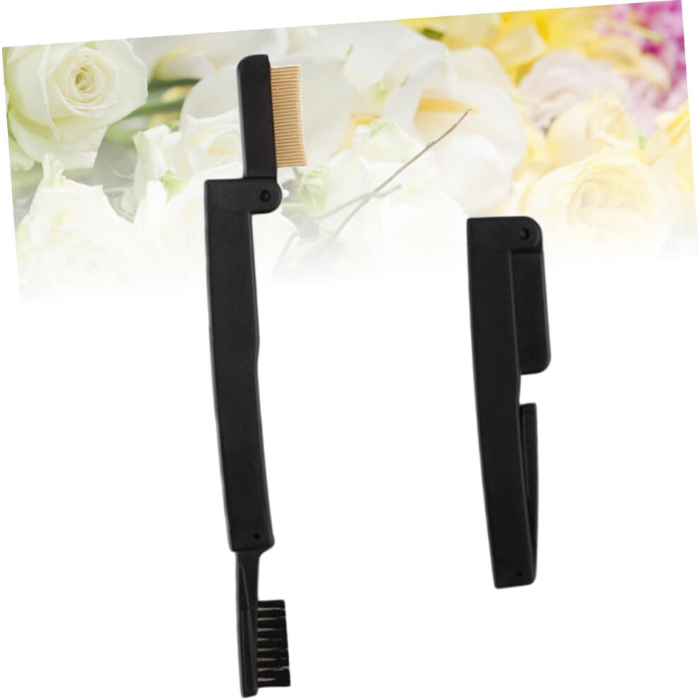 Hkhbjs Eyebrow Eyelash Comb Folding Makeup Brush Travel Easy To Clean For Women