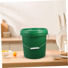 Secchio in plastica per alimenti con manico, 10 litri, ermetico e richiudibile.