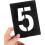 Number Stencil PVC Reusable Number Templates Suitable for Inks and Sprays Black 4