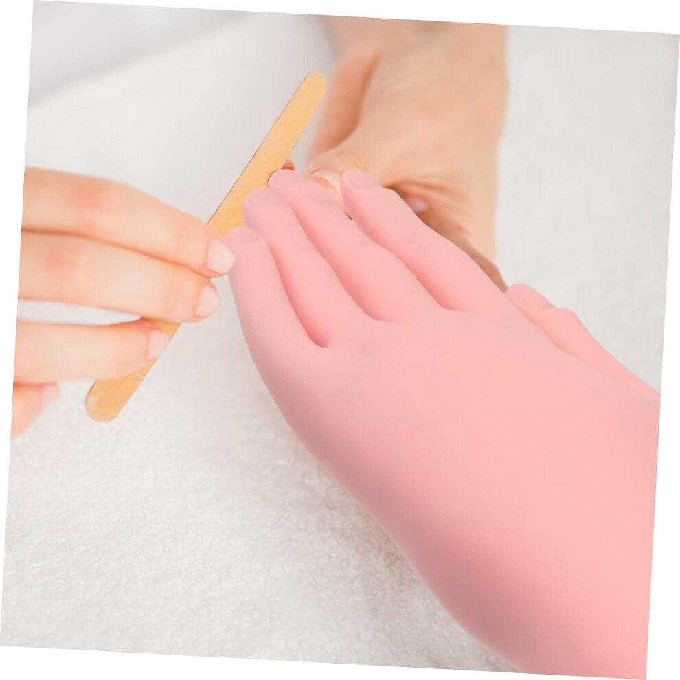 Hkhbjs Bendable Fake Hand Model For Nail Art Practice Nail Training Hand Portable Manicure Tool Movable Fingers Insertable