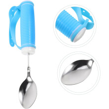 Adaptive Feeding Spoon for Elderly Non-slip Silicone Handle for Arthritis Patients Easy to Use