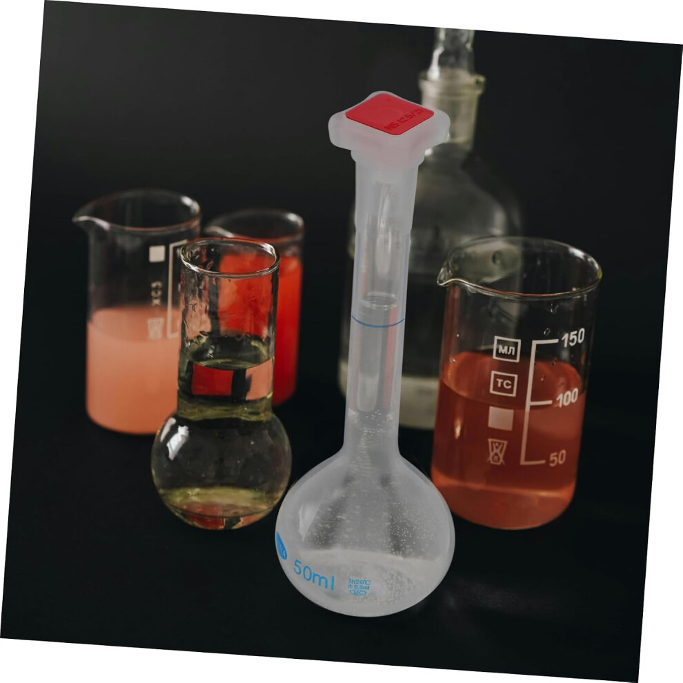 Hkhbjs 50Ml Volumetric Flask Laboratory Glassware Accurate Liquid Sampling Bottle