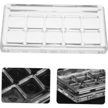 10-Compartment Eyeshadow Display Case 18x18mm Plastic Cosmetic Storage Tray DIY Makeup Organizer f