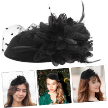 Elegant vintage fascinator hatthode blomsterhårspenne for kvinner tilbehør