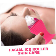 Reusable Silicone Ice Cooling Roller for Face Care Compact Facial Massage Tool
