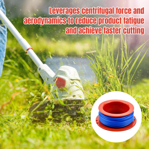 CYMYGS Strimmer Spool Replacement, Strimmer Line & Spool for Flymo ET21 Mini Tri 2
