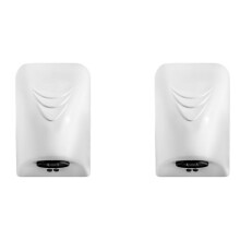 2X Asciugamani Automatico da 600 W Riscaldatore Elettrico Asciugamani un Vento Asciugamani da Bagno per Hotel Attrezzatura Domestica Spina UE