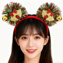 (Gloves) Creative Hair Hoop Stylish Hair Accessory Sparkling Star Detail Headdress For Family Gatherings And School Event Glitter tree