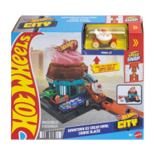 Hot Wheels City Downtown Ice Cream Swirl Age 3+ Mattel HTN77