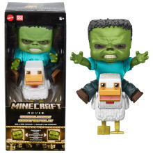 Minecraft Large Scale Chicken Jockey Collector's Figure Age 6+ Mattel JNC44