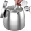(M, Silver) windproof stainless steel ashtray with lid for outdoor use 1
