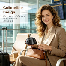 Accessorio Diffusore per Asciugacapelli - Design Universale Pieghevole di Grandi Dimensioni, Adatto A Capelli Spessi, Lunghi, Ricci e Mossi da 3,8 A