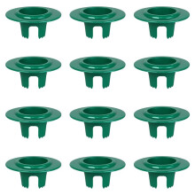 12 St Sprinklerhuvudskydd, Plast Sprinkler Donut Skydd för Gräsmattor, Grön Utomhus Gräsmatta Sprinkler Skydd