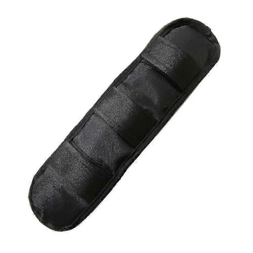 (L, Black Long) Backpack shoulder strap pad non slip hook and loop fastener padded