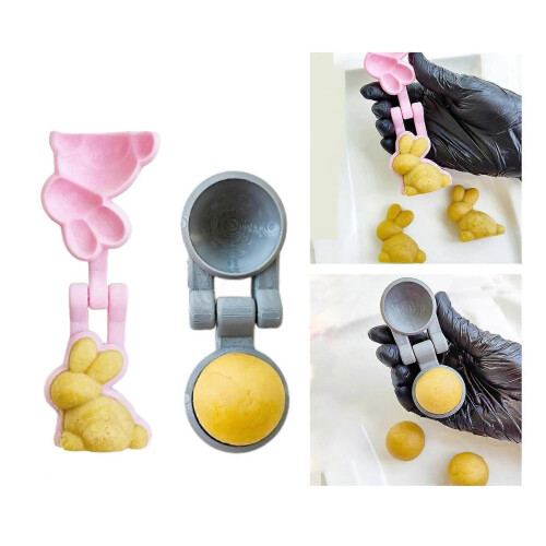 (Style three) Round Plastic Baking Molds for Cakes Chocolate Candy Nonstick Easy Cleaning Reusable Dessert Mould Multicolor 1