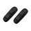 (L, 2pcs Black Short) Backpack shoulder strap pad non slip hook and loop fastener padded 1