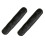 (L, 2pcs Black Long) Backpack shoulder strap pad non slip hook and loop fastener padded 1
