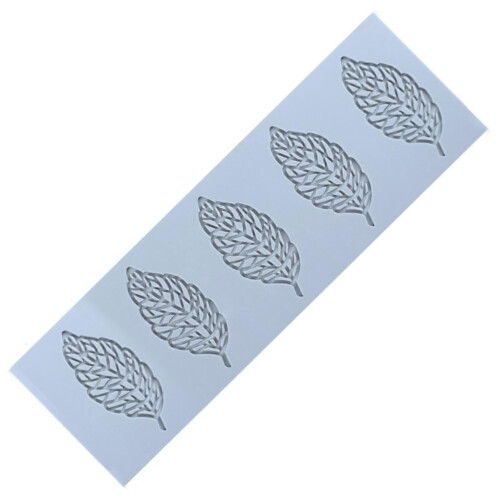 (4) Fondant cake mould 3D silicone leaves shape