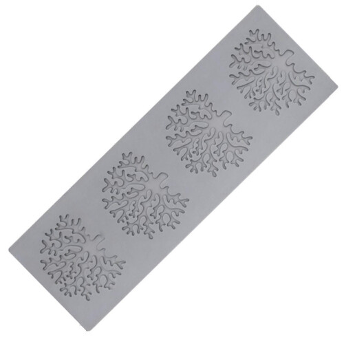 (2) Fondant cake mould 3D silicone leaves shape