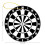 Black and White Archery Target Christmas Ornament – 3" 2