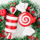 Red and White Candy Christmas Ornaments Set 3