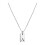 Silver Initial Pendant Necklace for Women 4