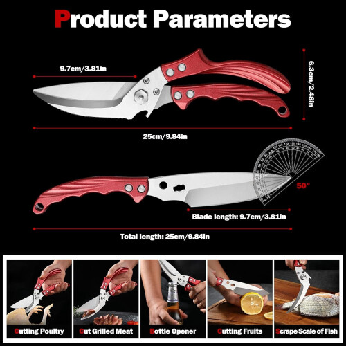 Heavy Duty Stainless Steel Kitchen Shears 2