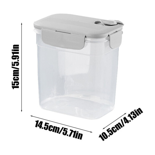3800ml Airtight Food Storage Container Clear Stackable 2