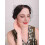 Black Birdcage Veil with Pearl Comb 2