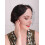 Black Birdcage Veil with Pearl Comb 3
