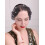 Black Birdcage Veil with Pearl Comb 4