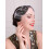 Black Birdcage Veil with Pearl Comb 5