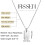 Silver Plated Initial Necklace for Women H Pendant 2