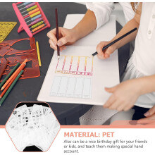 16pcs DIY Plastic Planner Stencils Hollow Reusable Painting Templates