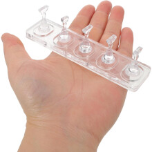 Lot de 3 supports à faux ongles en acrylique non magnétiques pour la pratique de la manucure et la création de faux ongles (outil de salon).